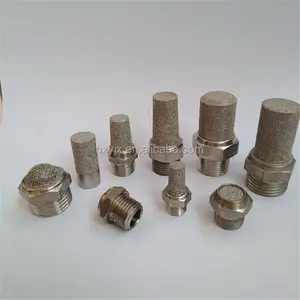 0.5-100Micron Sinterizzato In acciaio inox di Scarico Silenziatore Pneumatico Silenziatori