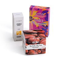Caja de papel personalizada para crema facial, embalaje a precio razonable para esmalte de uñas, aceite, crema para ojos, polvo suelto, con grabado en relieve