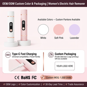 Depiladora Eléctrica Tipo Pinza para Mujer, Depilación Corporal Completa sin Dolor, Recargable Tipo-C, Pantalla LED Inteligente, Uso Doméstico - Product Image 5