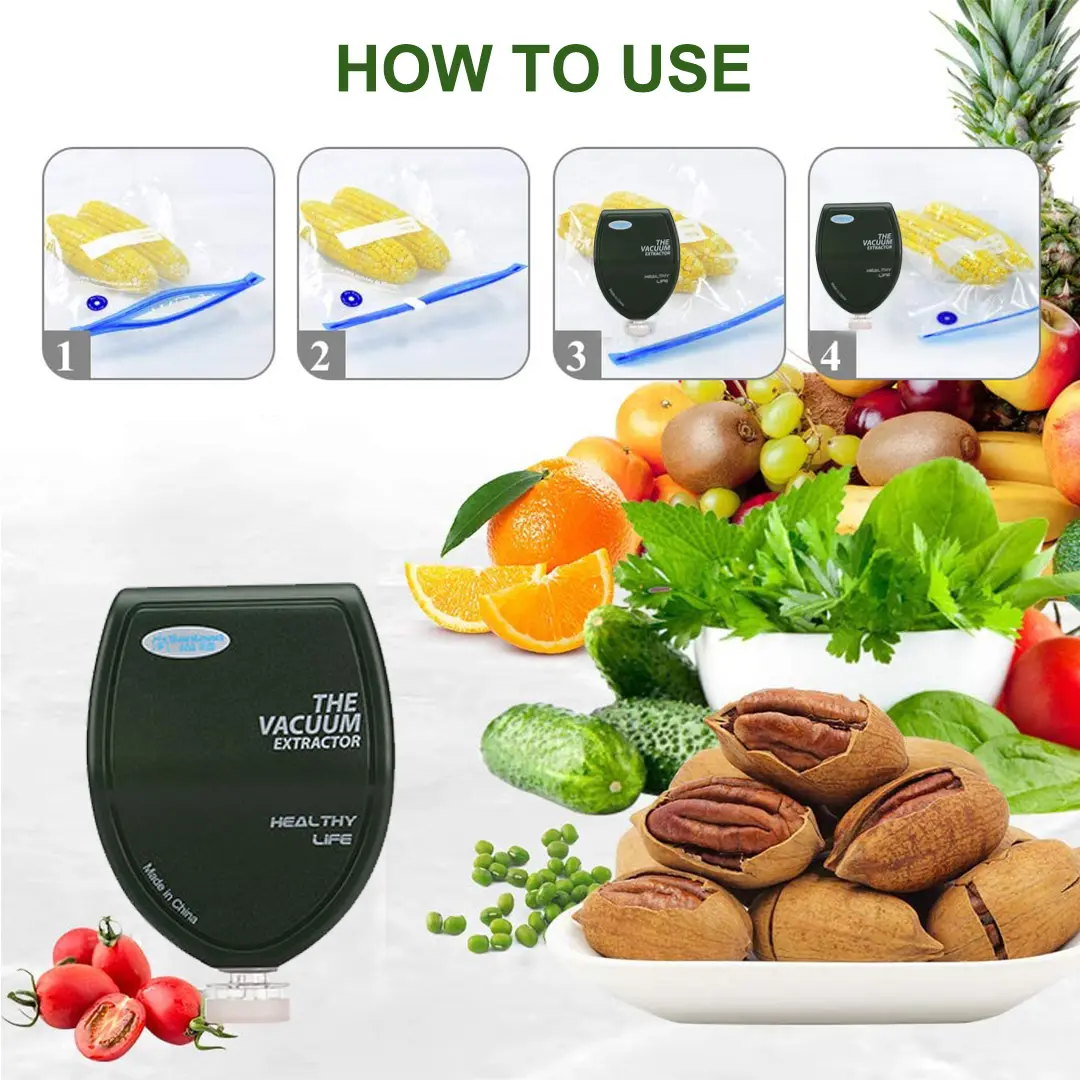 Mini Vacuum Sealer Household Vacuum Sealer Machine With USB Recharging For Food Preservation And Sous Vide