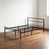 Base de lit moderne en métal de luxe Beier maison fer acier portable pour chambre hôtel école pour reine roi tailles jumelles