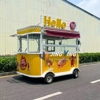 Mini remorques mobiles électriques personnalisées de nourriture de cuisine pour le camping commercial salle à manger voiture mobile de casse-croûte pour la nourriture de café de remorque