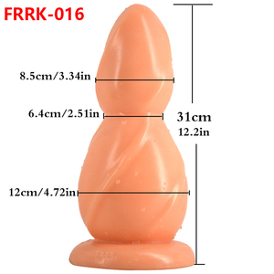 Gourd Shape FAAK016 Black huge anal plug environmental healthy easy clean perfect softness anal Expander sex Toys <b>for</b> Women <b>Men</b> - Product Image 6