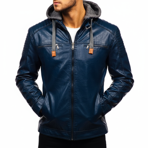 Chaquetas de cuero calefactables con logotipo personalizado de alta calidad para hombre, moda de invierno, Material de tela de lona, superventas, 2025 - Product Image 1