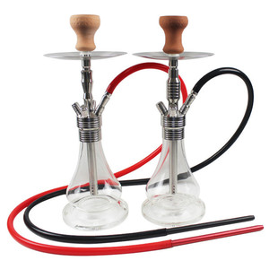 Ensemble de narguilé en acier inoxydable de taille moyenne narguilé Shisha 59cm avec accessoires de narguilé <span class=keywords><strong>Chicha</strong></span> Electronic - Product Image 2