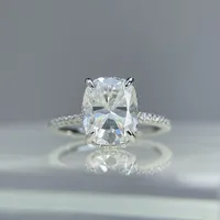 Bague de mariage MuShan en argent sterling 925 avec diamant Moissanite couleur D VVS1 pour femme, bijoux fins brevetés MST