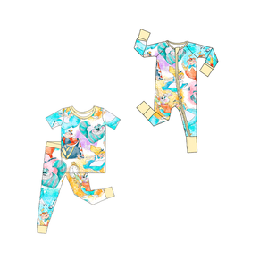 Personnalisé Noël Imprimé Enfants Vêtements Écologique 2 Pcs Manches Longues Bébé Pyjamas Costumes Usine Vente en Gros - Product Image 4