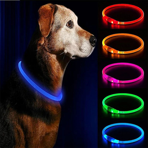 Gran oferta de accesorios para mascotas, recargable por USB, luz para gatos, seguridad nocturna, brillo intermitente, Collar oscuro <span class=keywords><strong>Led</strong></span> Para Perros, Collar <span class=keywords><strong>Led</strong></span> para mascotas - Product Image 3