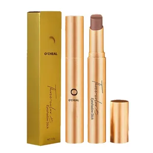 Commercio all'ingrosso Maquillage ombretto a tre colori Stick fornitura pigro perla luccicante sfumato contorno evidenziatore ombra - Product Image 5