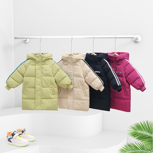 2025 nuova moda invernale giacche calde per bambini che si ispessiscono in piumino lungo Casual da bambina - Product Image 2