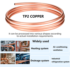 Tubo in Rame 0.8/1mm Spessore Parete 99.9% C12200 Refrigerazione ACR Senza Saldatura TP2 Puro Morbido a Spirale - Product Image 5