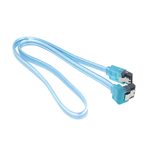 SATA 3.0 Data <b>Cable</b> Transparent Blue Copper Wire SATA Interface Injection Molding Data <b>Cable</b> - Product Image 4