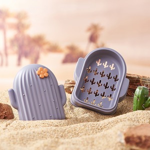 Cactus Soap Dish With Lid Drainable PP Material For Bathroom Student Dormitory Use - Product Image 3