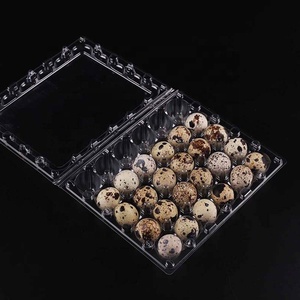 Contenedores de cartón de bandeja de plástico para huevos de <span class=keywords><strong>codorniz</strong></span> grandes Jumbo de 30 celdas a precio barato PET reutilizable de fábrica <span class=keywords><strong>común</strong></span> - Product Image 3