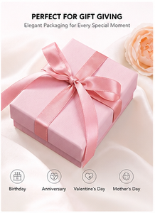 Luxury <b>Pink</b> Lid and Base Rigid Paperboard Jewelry <b>Box</b> Custom Printed Square Packaging for High-end Bracelet and Surprise <b>Gift</b> - Product Image 5