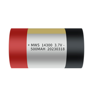 Batterie cylindrique Li-polymère rechargeable 14300 3,7 V 500 mAh 1,85 Wh pour ordinateur portable et <span class=keywords><strong>thermomètre</strong></span> en stock - Product Image 1
