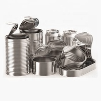 211 #   Couvercles en fer blanc de qualité alimentaire de 65 mm, TFS, ouverture complète, ronds, faciles à ouvrir, pour les boîtes de conserve de poisson, de viande, de tabac