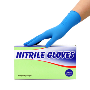 100 Guantes Desechables de Nitrilo de Grado Alimenticio para Exámenes Médicos, Sin Látex ni Polvo, para Hospitales, Laboratorios, Procesamiento de Alimentos - Product Image 1