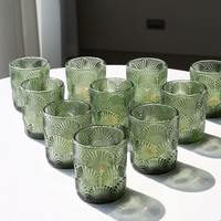 Porte-bougie en verre vert pour bougie chauffe-plat, centre de table, décoration de mariage, fête de Noël