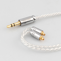 Vente flash Câble HiFi IEM Tripowin Solstice 26AWG en cuivre argenté de haute qualité Câble d'écouteurs Accessoires pour écouteurs