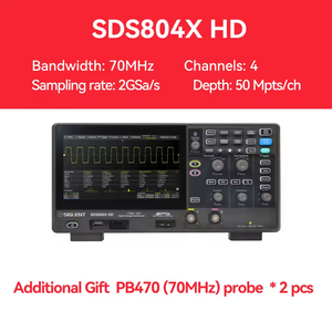 ออสซิลโลสโคปซีรีส์ Siglent SDS804X HD/SDS814X HD/SDS824X HD แบบ 4 ช่องสัญญาณ ซูเปอร์ฟอสเฟอร์ แบนด์วิดท์ 70MHz-200MHz - Product Image 5