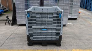 QS fabrika satış ağır plastik katlanabilir palet kasalar toptan meyve kullanımı istiflenebilir katlanabilir palet kutusu - Product Image 2