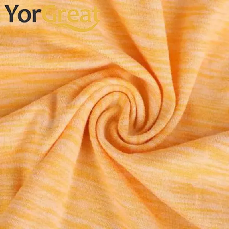 Nouveaux tissus de mode 135Gsm 95% polyester cationique 5% spandex un côté brossé extensible maillot unique pour vêtements de yoga