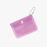 Porte-monnaie en Pvc coloré mignon bricolage autocollants facile à transporter porte-clés portefeuille étui de rechange fille enfants Mini cadeau vente en gros
