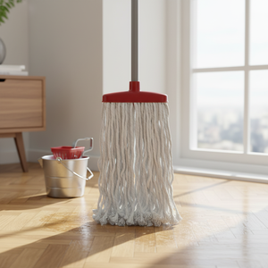 Mopa Húmeda Sostenible y Duradera Gizmop de 250 g, Cabezal de Plástico con Bucle de Microfibra, Autoescurrible, Antibacteriana, Reutilizable, para Pisos de Parquet, de Secado Rápido - Product Image 3