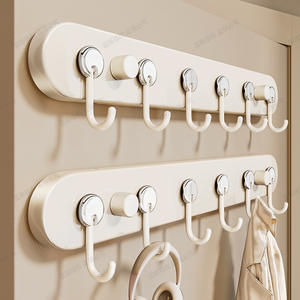 Porte-manteau moderne amovible à ventouse Blue Vine avec 6 crochets pour chambre, salle de bain et entrée - Product Image 2