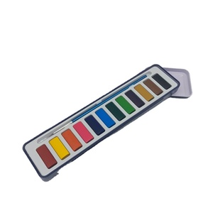 Bộ màu nước dạng bánh 12/18/24/48 màu, màu nước đặc dạng bánh, bộ 12 màu nước - Product Image 4