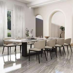 Royal Esstisch Set Luxus <span class=keywords><strong>3</strong></span> Meter 10-16 Personen langes Rechteck Natur Calactta Marmor Keramik fliesen Esstisch Australien - Product Image 3