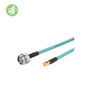Câble coaxial industriel à conducteur en cuivre 6XV1875-5CH20, flambant neuf, avec connecteur mâle de type N et connecteur mâle RP-SMA, longueur 2M, turquoise