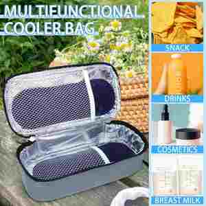 Breastmilk Cooler Bag with Ice Pack Portable Insulated Breast Milk Storage Cooler Bag Small Stylish Breastmilk Storage Bag - Product Image 5