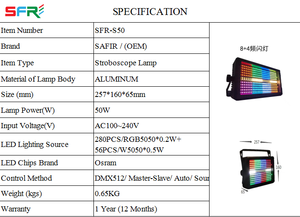 Lampe stroboscopique à LED 8RGB + 4W Contrôle des pixels Rétro-éclairage clignotant RGB Effet <span class=keywords><strong>aura</strong></span> Scène Discothèque Discothèque - Product Image 5