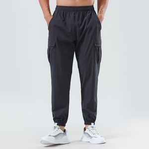 Personalizado al por mayor de tejido de bolsillo para hombre Jogging Pantalones Gimnasio Correr Entrenamiento Fitness Joggers de secado rápido Deportes <span class=keywords><strong>Cargo</strong></span> Pantalones de los hombres Pantalones - Product Image 2