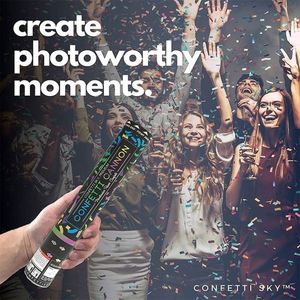 Canon à Confettis Biodégradables Colorés de 30 cm pour Fêtes de Remise de Diplôme - Vente en Gros - Product Image 5