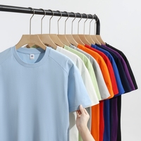 Kaos Lengan Pendek Kerah Bulat Cepat Kering untuk Pria dan Wanita 100% Poliester Perlindungan dari Sinar Matahari Tahan Kusut Antibakteri.