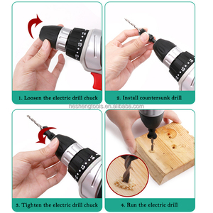 4 Chiếc Mũi Khoan Mũi Khoan Mũi Khoan Dẫn Hướng Mũi Khoan Làm Mộc Chuôi Lục Giác Mạ Titan HSS Bộ Mũi Khoan Điều Chỉnh Được - Product Image 3