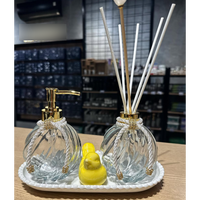 Flacon diffuseur diffuseur bouteille en verre 100ml bouteille diffuseur personnalisée et bouteille de savon plat en verre
