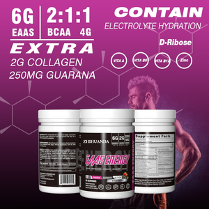 Integratore in Polvere per la Crescita Muscolare Post-Allenamento per Adulti, Gusto Frutti di Bosco Misti, con EAA e <span class=keywords><strong>BCAA</strong></span>, Aminoacidi Essenziali per il Recupero - Product Image 4