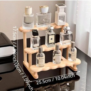 Support à parfums en bois DIY, rangement de cosmétiques pour la <span class=keywords><strong>maison</strong></span>, <span class=keywords><strong>décoration</strong></span> de table de maquillage de style chinois, livraison transfrontalière - Product Image 3