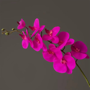 Nueva Llegada, Flor de Orquídea Artificial de Terciopelo de Alta Calidad para Decoración del Hogar y Hoteles - Product Image 3