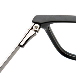 Monture de lunettes rectangulaire grise à monture complète 70008 anti-UV unisexe adulte design rétro - Product Image 2