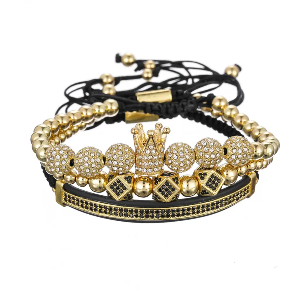Boutique all'ingrosso metallo art decor moda gioielli in acciaio inossidabile perline set bracciali