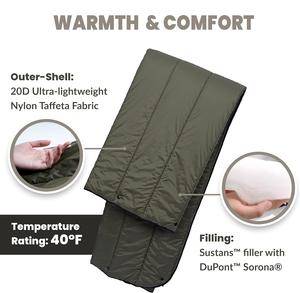 Outdoor Camping Ultralichte Winter Warme Quiltdeken Katoenen Slaapzak Hangmat - Product Image 6