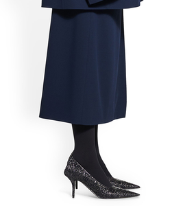 Nuovi Arrivi: <span class=keywords><strong>Scarpe</strong></span> da Donna Nere Glitterate con <span class=keywords><strong>Tacco</strong></span> a Spillo e Punta Affusolata, Lussuose per Feste, Gala e Red Carpet, Calzature Glamour di Alta Gamma all'Ingrosso - Product Image 1