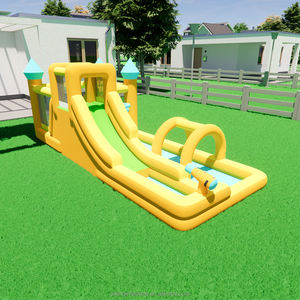 สไลเดอร์เป่าลมแบบพกพาสำหรับเด็กสวนสวนกระโดดพร้อมเครื่องเป่าลมสวนน้ำธีมทะเล - Product Image 4