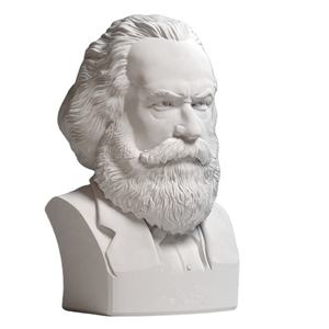 Buste Karl Marx en résine coulée comme portrait décor sculpture personnage européen - Product Image 1