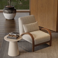 Fauteuil Relax Inclinable Simple Design Moderne Vintage Luxe Léger Haut de Gamme Nordique Minimaliste pour Petit Appartement Salon Hôtel
